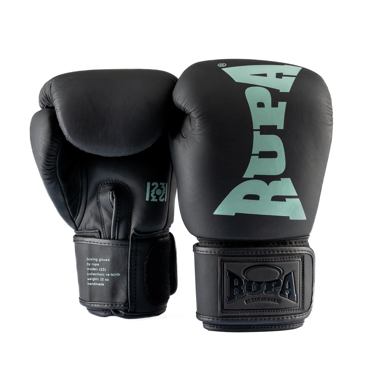 RUPA 1231 I Jet Black / Granite Mint I Boxing Gloves