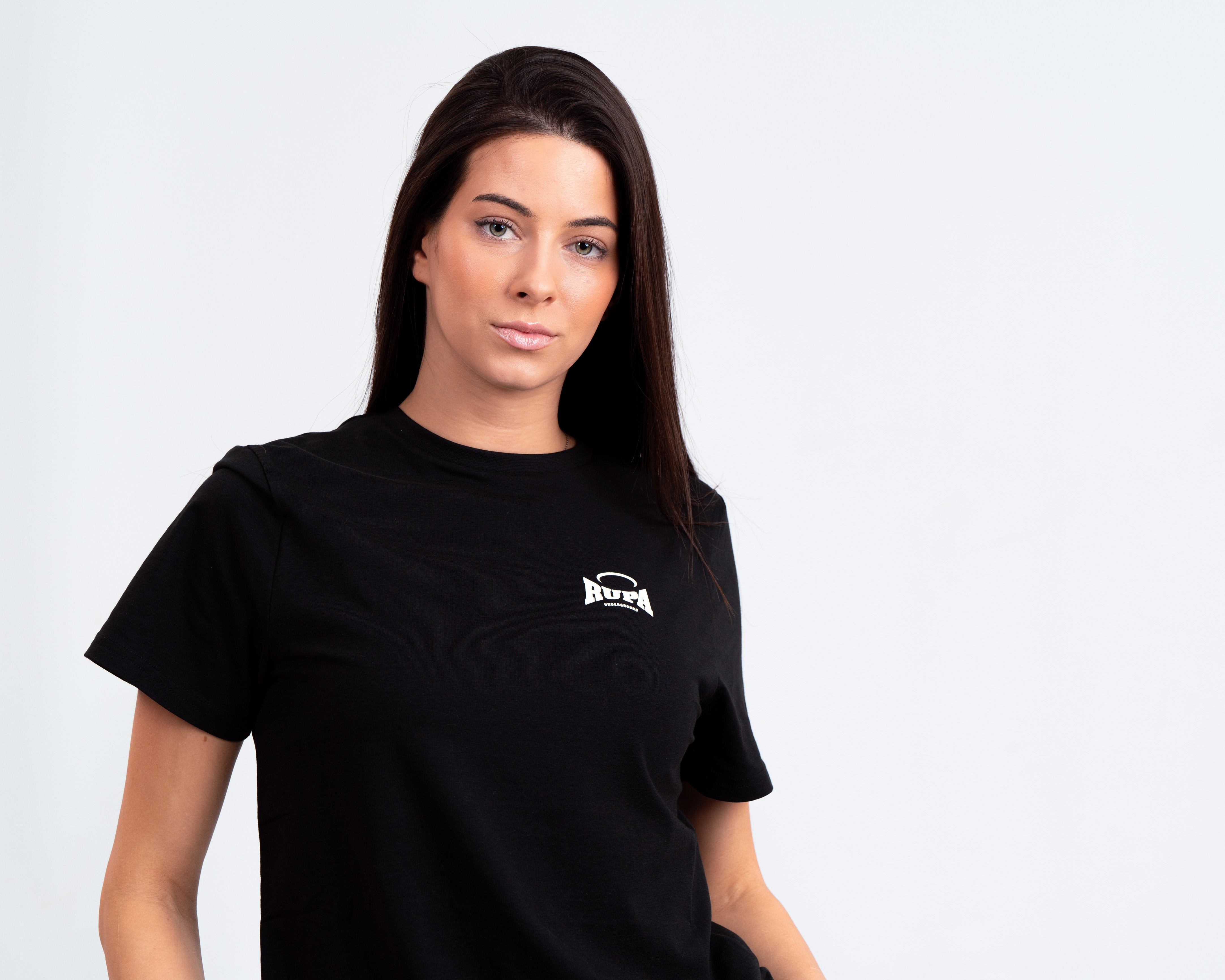 RUPA I Basic I Black I T-shirt